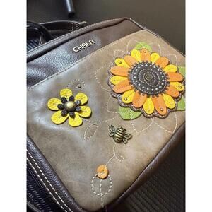 Chala Sunflower collection Crossbody bag vegan brown leather